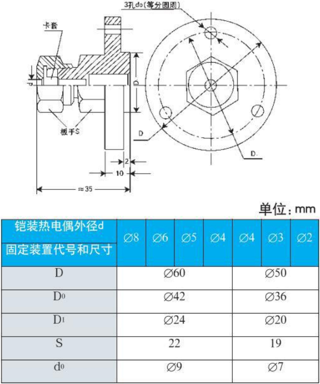 耐高溫?zé)犭娕挤ㄌm安裝尺寸圖